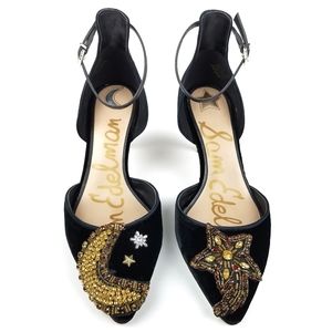 Sam Edelman Black Embellished Women's Shoes